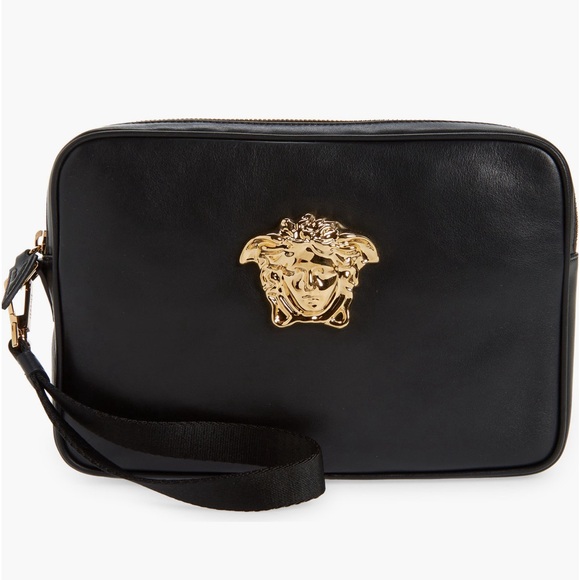 Versace Handbags - Versace Medusa leather pouch